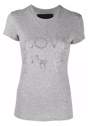 Philipp Plein logo-print short-sleeved T-shirt - Grey