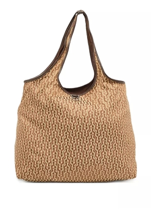 Aigner Vintage signature logo-patterned tote bag - Neutrals