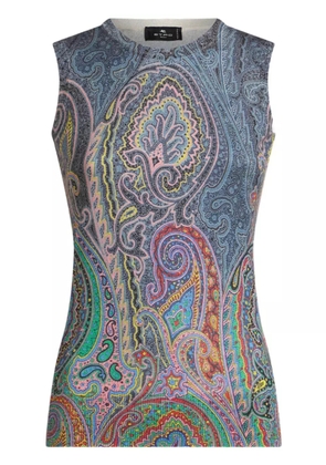 ETRO paisley-print top - Blue