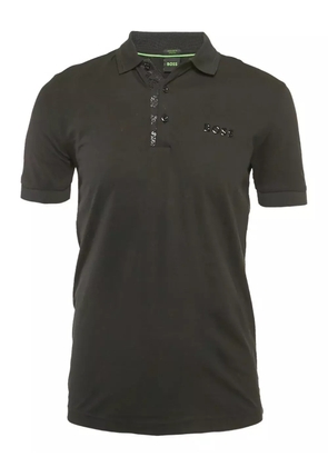 BOSS Pre-owned stretch-cotton polo shirt - Black