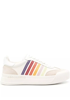 DSQUARED2 New Jersey leather sneakers - Neutrals