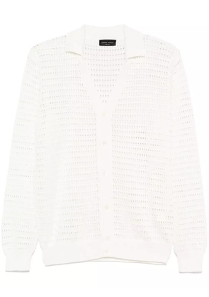Roberto Collina openwork cardigan - White