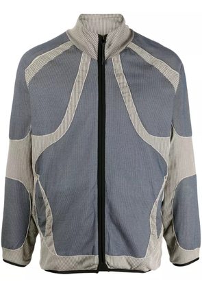 J.LAL panelled bomber jacket - Blue