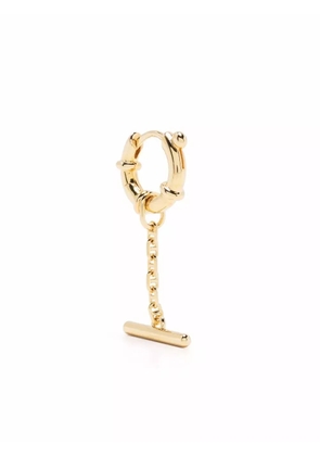 Maria Black Spring Bar huggie - Gold