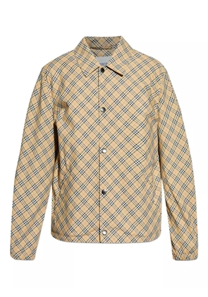 Burberry checked overshirt - Neutrals