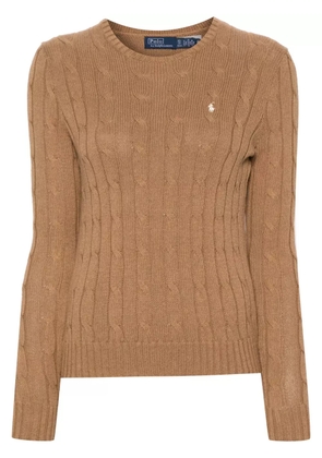 Polo Ralph Lauren Polo-Pony-motif cotton jumper - Brown