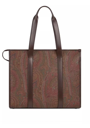 ETRO paisley-motif tote bag - Brown
