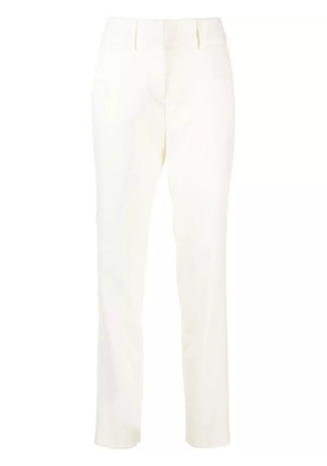 Philipp Plein stretch-wool straight-trousers - White