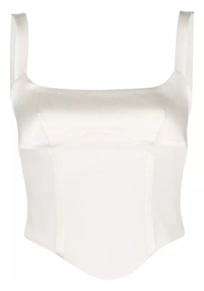 RXQUETTE Crush corset-style tank top - Neutrals