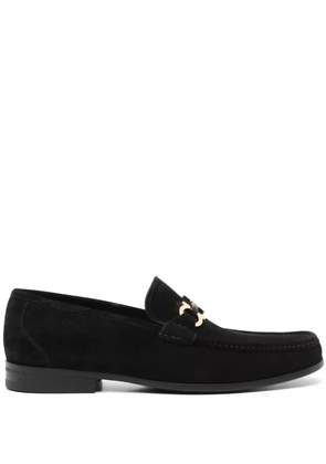 Ferragamo Gancini-detail loafers - Black