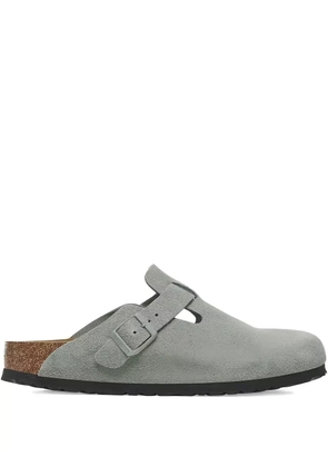 Birkenstock Boston BS Suede 'Pure Sage' mules - Grey