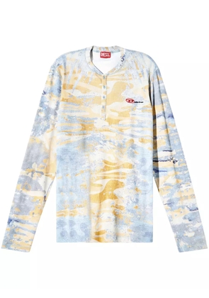 Diesel x Damiano David T-Juser long-sleeve T-shirt - Blue