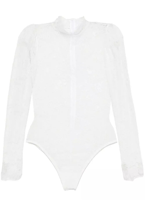 Ana Radu Chantilly lace bodysuit - White