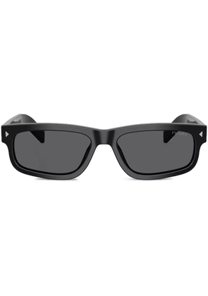 Prada Eyewear logo-plaque sunglasses - Black