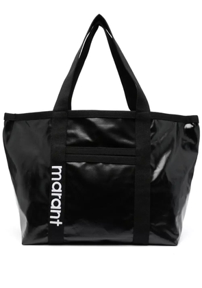 ISABEL MARANT Darwen logo-embroidered tote bag - Black
