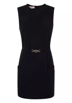 TWINSET logo-plaque sleeveless mini dress - Black