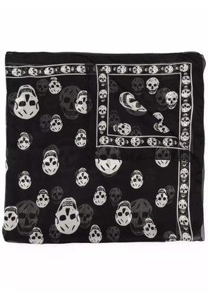Alexander McQueen skull print scarf - Black