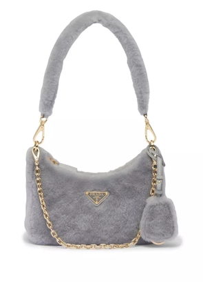Prada Re-Edition shearling mini bag - Grey