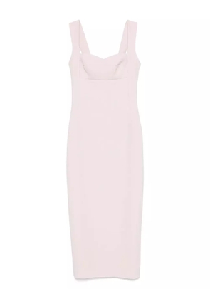 SILK LOVE & LACE Theodora midi dress - Neutrals