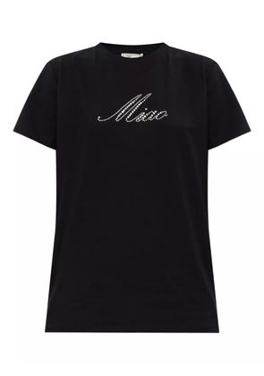 Blumarine crystal-embellished T-shirt - Black
