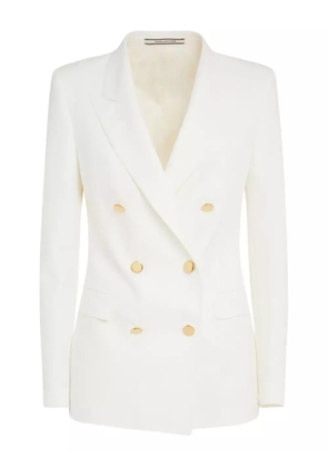 Tagliatore J-Parigi double-breasted gold-button blazer - Neutrals