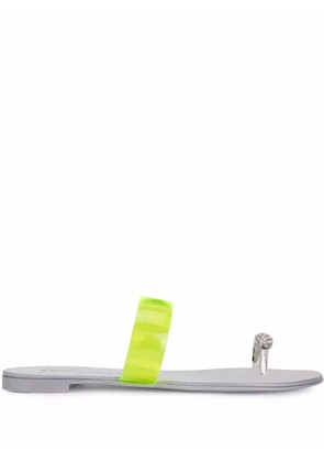 Giuseppe Zanotti Ring Plexi sandals - Yellow