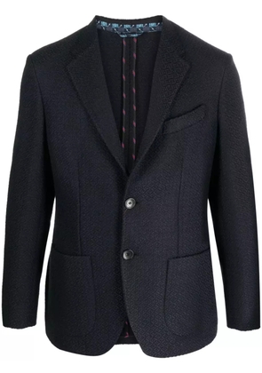 ETRO Tie-pattern jacquard blazer - Blue