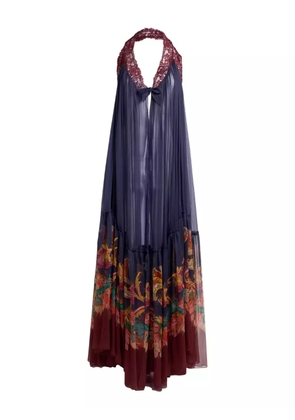 ETRO translucent dress - Blue