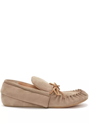 JW Anderson suede moccasin loafers - Neutrals