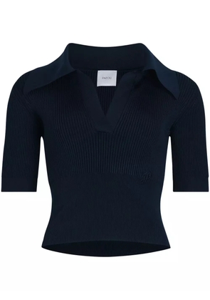 Patou knitted polo top - Blue