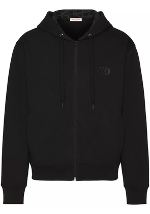 Valentino Garavani VLogo Signature zip-up hoodie - Black