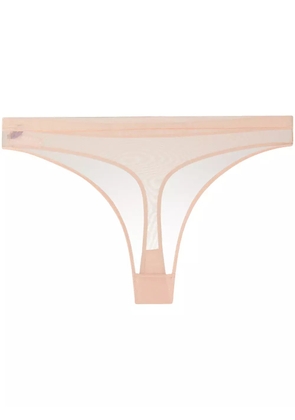 Maison Close Corps à Corps mesh thong - Neutrals
