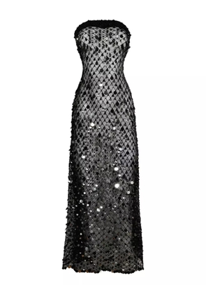 Roberta Einer sequin-embellished midi dress - Black