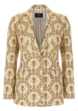 ETRO embroidered blazer - Neutrals