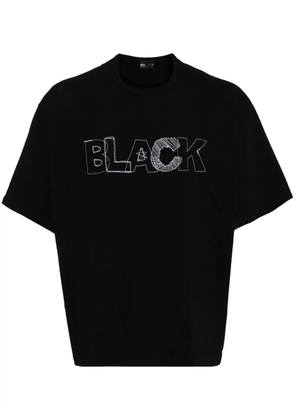 Kolor embroidered-logo cotton t-shirt - Black
