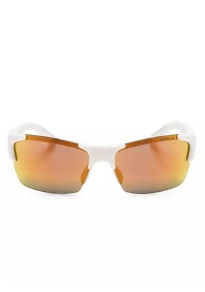 Moncler Eyewear Spectron rectangle-frame sunglasses - Neutrals