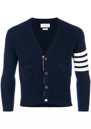 Thom Browne 4-Bar Short Cashmere Cardigan - Blue