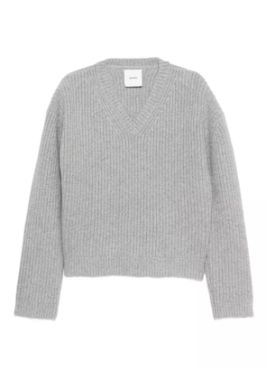 Nanushka V-neck ribbed sweater - Grey