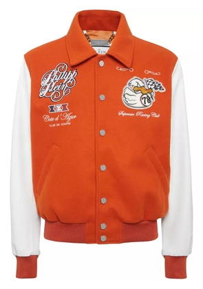 Philipp Plein Coster College PP Ducks bomber jacket - Orange