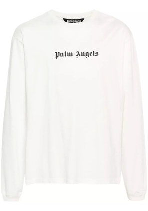 Palm Angels logo-print cotton T-shirt - White