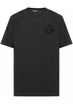 DSQUARED2 logo-appliquéd cotton T-shirt - Black