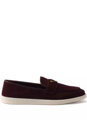 Prada suede loafers - Red