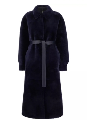 Blancha shearling reversible coat - Blue