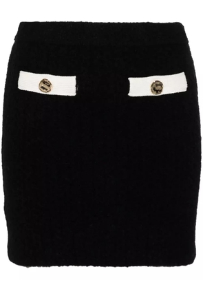 Self-Portrait knitted mini skirt - Black