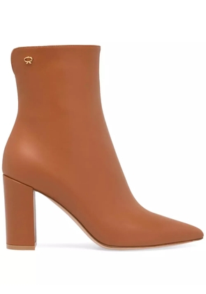 Gianvito Rossi 85mm Lyell boots - Brown