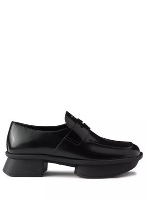 Prada leather loafers - Black