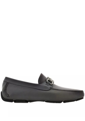Ferragamo Gancini-plaque loafers - Grey