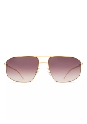 Mykita Santeri geometric-frame sunglasses - Gold