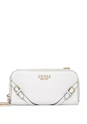 GUESS USA logo-plaque cross body bag - White