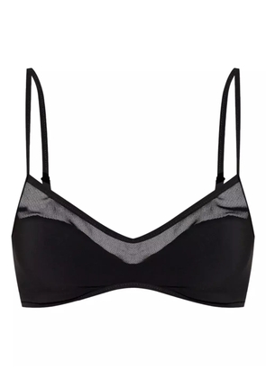 Tory Burch sheer panel bikini top - Black